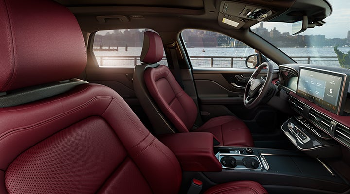 The available Perfect Position front seats in the 2024 Lincoln Corsair® SUV are shown. | Beach Lincoln in Myrtle Beach SC